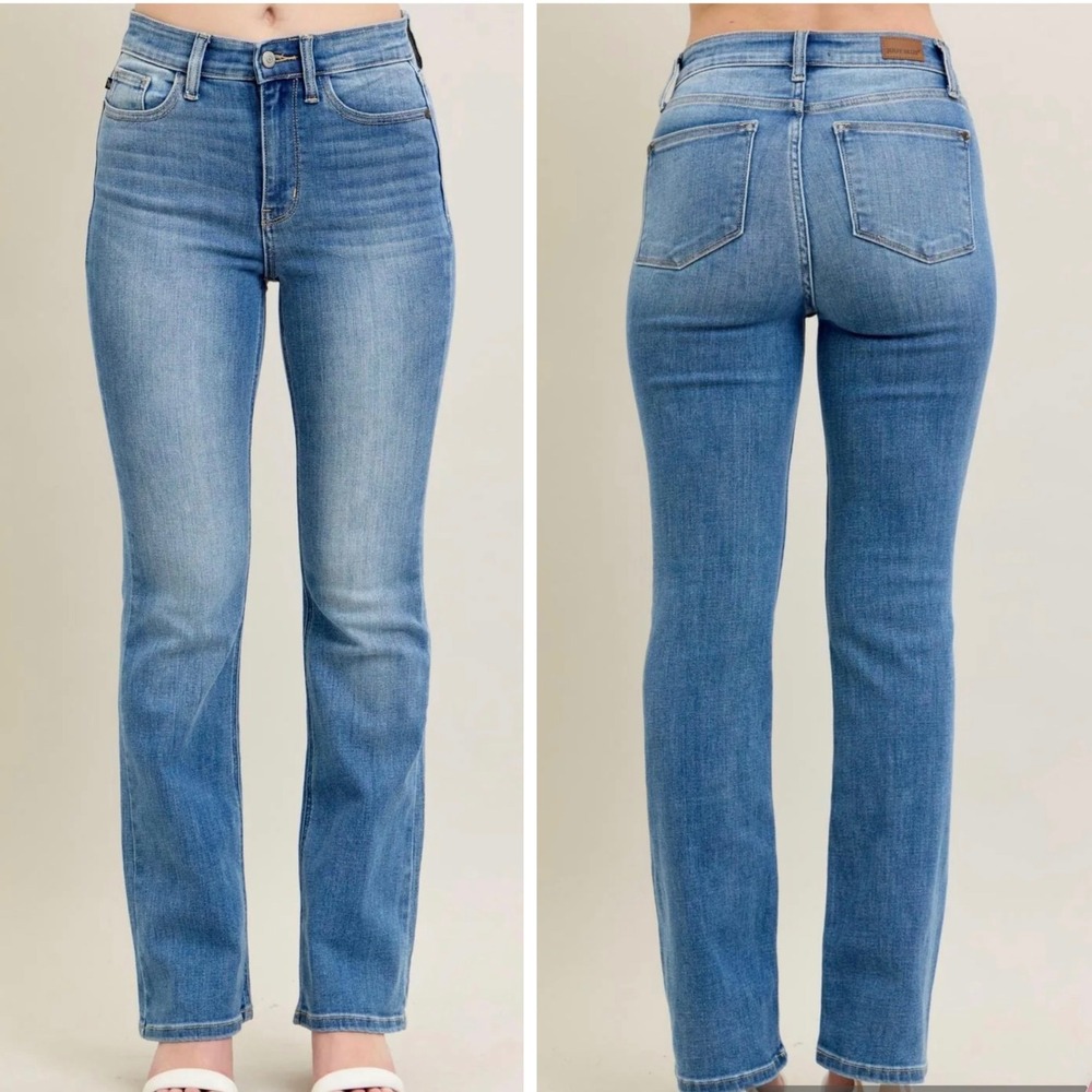 Judy Blue Bootcut Jeans Size 5/27 Medium Wash High Waist Denim Classic Stretch
